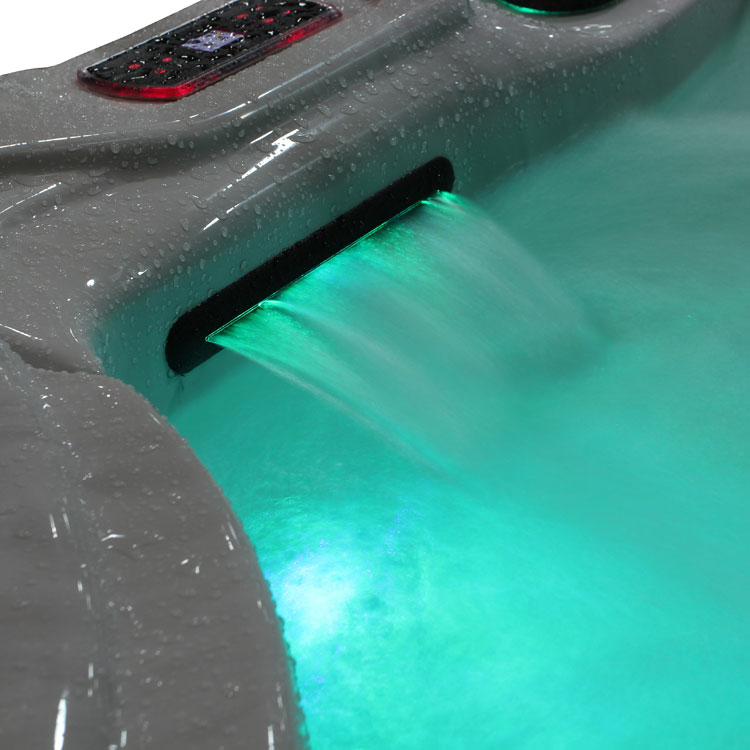 AWT Aussenwhirlpool IN-590 premium extreme SilverMarble 250x228 grau