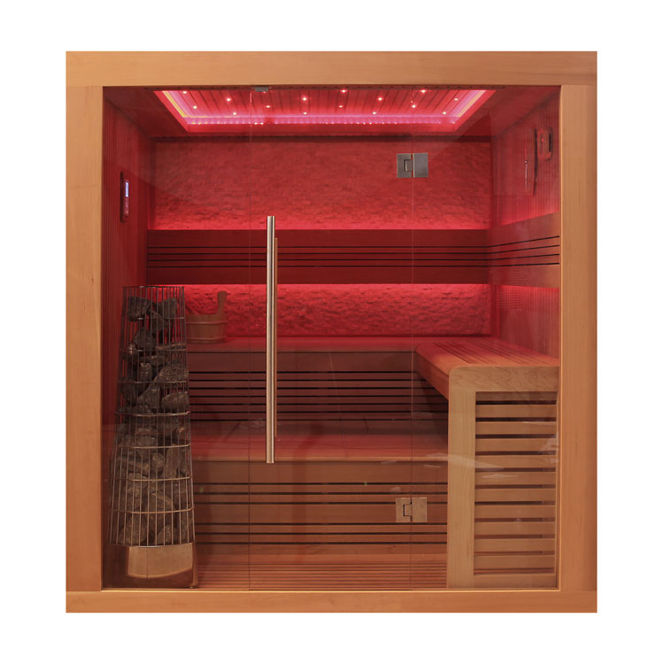 AWT Sauna E1241A rote Zeder 220x170 9kW Kivi