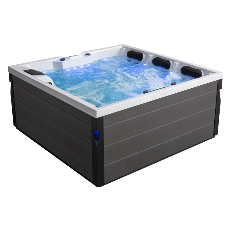 AWT Whirlpool Aussenwhirlpool IN-402 eco extreme Sterling Silver 200x200 grau