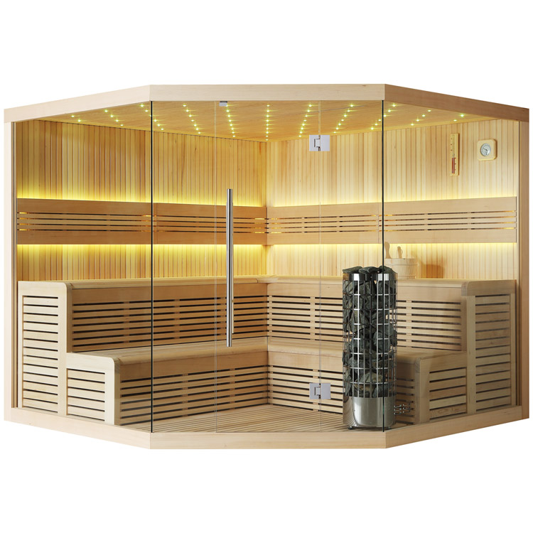 AWT Sauna E1111 XL Hemlock 250x250 9kW Cilindro