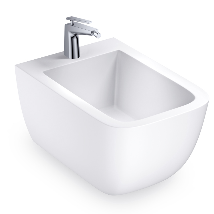 StoneArt WC Hänge-Bidet TFS-110P weiß 52x37cm glänzend