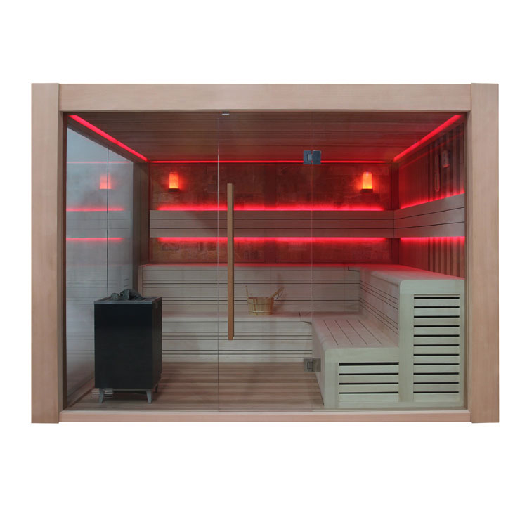 AWT Sauna B1416B rote Zeder 250x250 12kW EOS BiO-Cubo