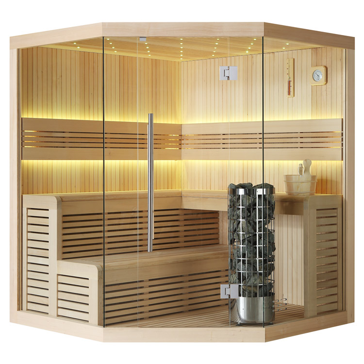AWT Sauna E1111C Hemlock 180x180 9kW Cilindro