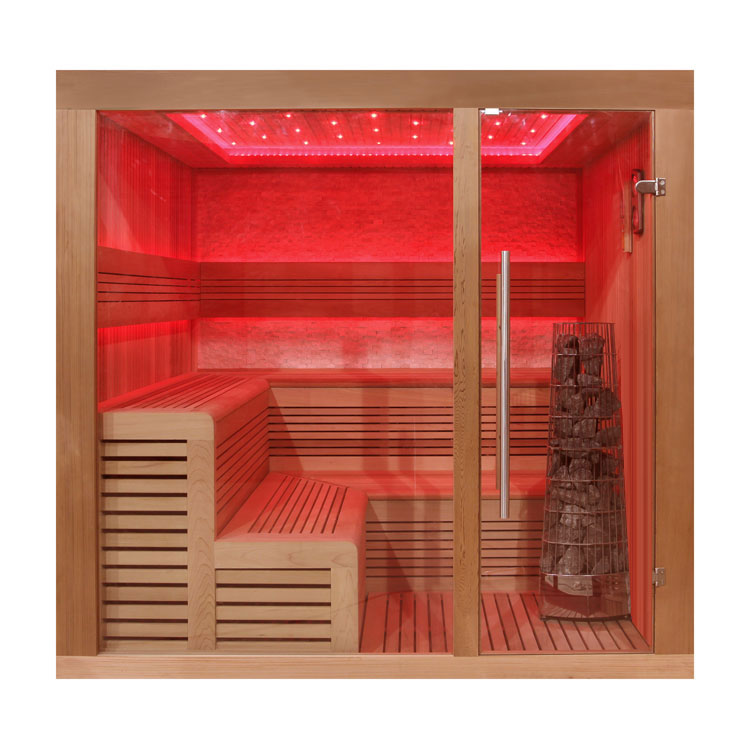 AWT Sauna E1243B rote Zeder 200x180 9kW Kivi