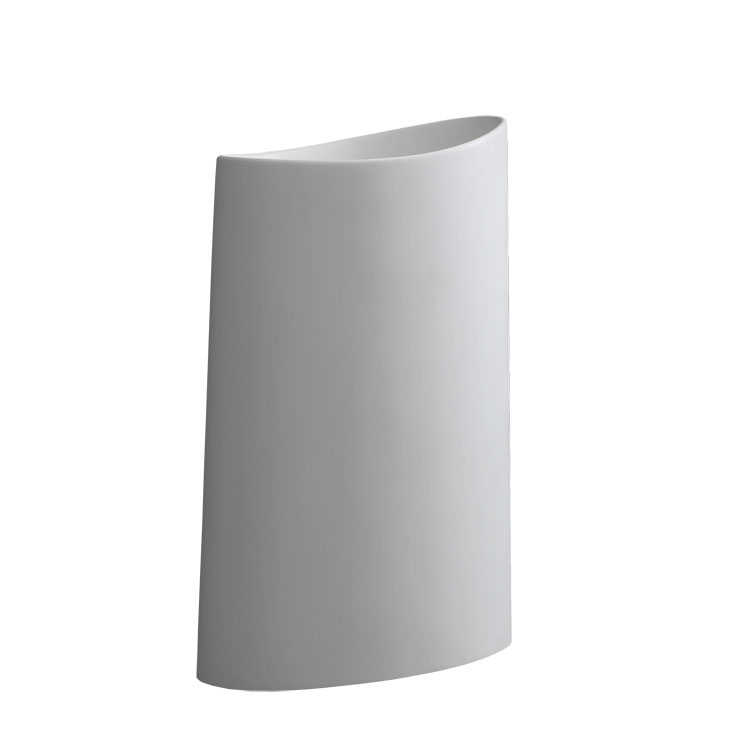 StoneArt Standwaschbecken Waschbecken freistehend LZ503 weiß 60x37cm glänzend
